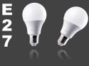 Żarówka LED E27 9W=60W ciepła jasna 3000K, 2 pack