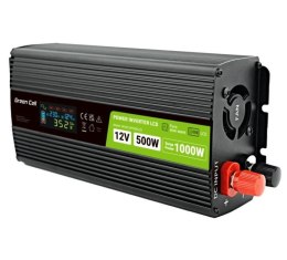 Przetwornica LCD 12V 500W/1000W Czysty sinus z wywietlaczem