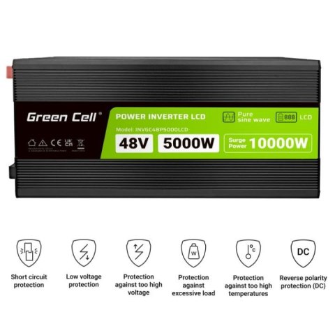 Przetwornica LCD 48V 5000W/10000W Czysty sinus z wywietlaczem