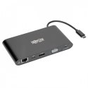 Stacja dokująca USB-C, podwójny wyświetlacz 4K HDMI/mDP, VGA, USB 3.2 Gen 1, koncentrator USB-A/C, GbE, karta pamięci, ładowanie