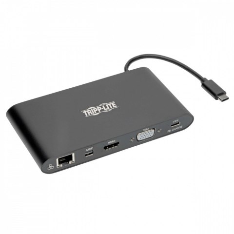Stacja dokująca USB-C, podwójny wyświetlacz 4K HDMI/mDP, VGA, USB 3.2 Gen 1, koncentrator USB-A/C, GbE, karta pamięci, ładowanie Stacja dokująca USB-C, podwójny wyświetlacz 4K HDMI/mDP, VGA, USB 3.2 Gen 1, koncentrator USB-A/C, GbE, karta pamięci, ładowanie