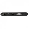 Stacja dokująca USB-C, podwójny wyświetlacz 4K HDMI/mDP, VGA, USB 3.2 Gen 1, koncentrator USB-A/C, GbE, karta pamięci, ładowanie
