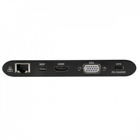 Stacja dokująca USB-C, podwójny wyświetlacz 4K HDMI/mDP, VGA, USB 3.2 Gen 1, koncentrator USB-A/C, GbE, karta pamięci, ładowanie Stacja dokująca USB-C, podwójny wyświetlacz 4K HDMI/mDP, VGA, USB 3.2 Gen 1, koncentrator USB-A/C, GbE, karta pamięci, ładowanie