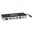 Stacja dokująca USB, potrójny wyświetlacz 4K HDMI i mDP, VGA, USB 3.2 Gen 1, koncentrator USB-A/C, GbE, ładowanie PD 60W U442-