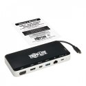 Stacja dokująca USB, potrójny wyświetlacz 4K HDMI i mDP, VGA, USB 3.2 Gen 1, koncentrator USB-A/C, GbE, ładowanie PD 60W U442-