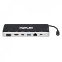 Stacja dokująca USB, potrójny wyświetlacz 4K HDMI i mDP, VGA, USB 3.2 Gen 1, koncentrator USB-A/C, GbE, ładowanie PD 60W U442-