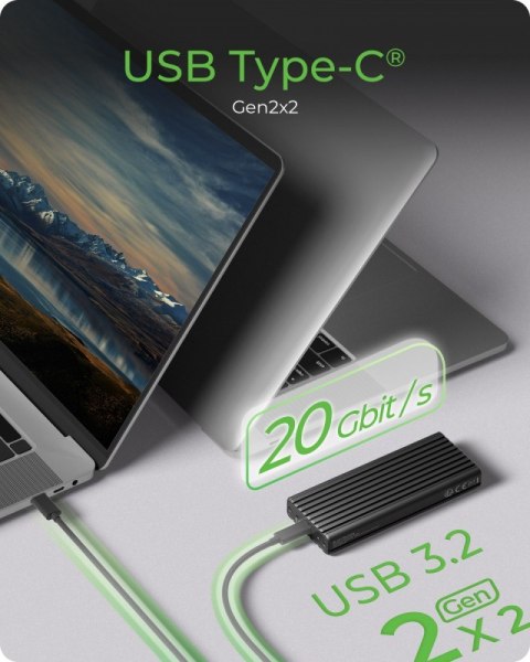 Obudowa IB-1917M-C32a NVMe USB 3.2 Gen 2x2, 20 Gbit/s
