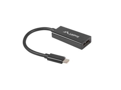 Adapter USB CM - Displayport F 15cm czarny Adapter USB CM - Displayport F 15cm czarny
