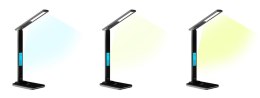 Lampa biurkowa LED z ładowarką indukcyjną LEDITOU MT222K (Czarna)