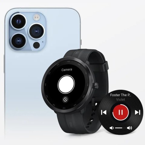 Smartwatch Watch R WT2001 Android iOS Czarny Smartwatch Watch R WT2001 Android iOS Czarny