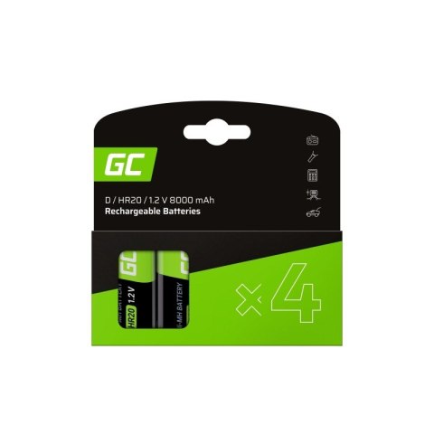 Akumulatorki R20 8000mAh 4 sztuki Akumulatorki R20 8000mAh 4 sztuki