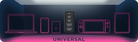 Ładowarka IB-PS104-PD 100 Watt 2 x Type-C + 2 x Type-A