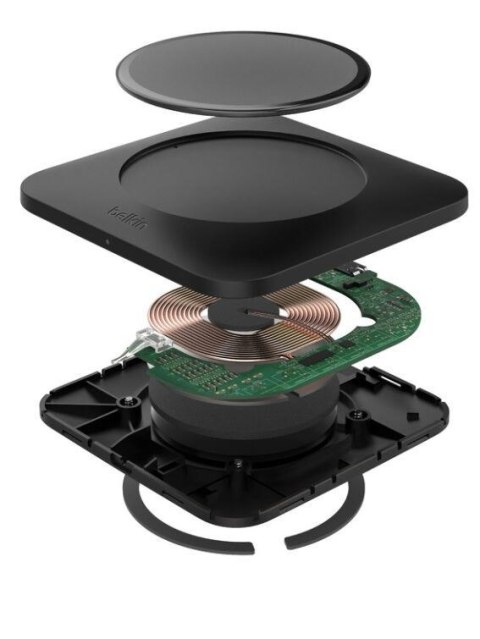 Podkładka ładująca bezprzewodowa BoostCharge Qi 15W czarna Podkładka ładująca bezprzewodowa BoostCharge Qi 15W czarna