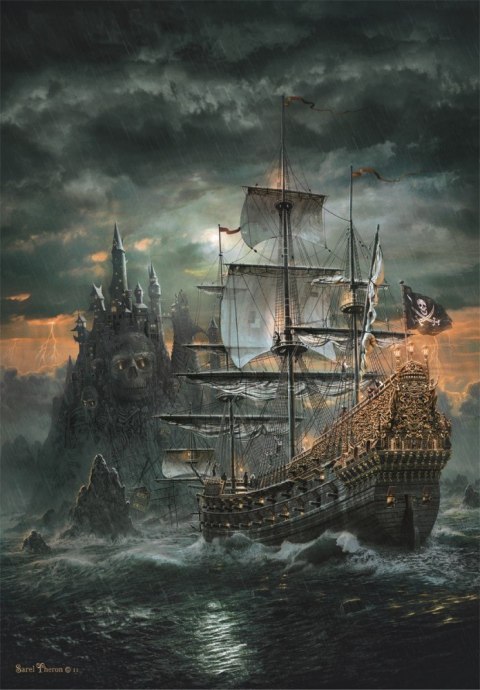 Puzzle 1500 elementów Compact The Pirates Ship Puzzle 1500 elementów Compact The Pirates Ship