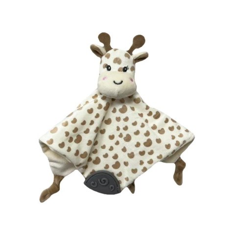 Przytulanka Miluś Żyrafka 25x25 cm różowe dodatki