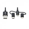 USB-A/Lightning USB Micro-B i USB-C 1.8m