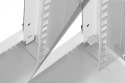 Szafa sieciowa wisząca 10 cali 6U, SOHO PRO 324 x 316 x 298 mm, nośność 60kg, drzwi szyba, niezłożona, Szara