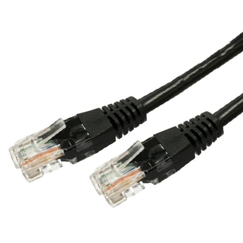 Kabel Patchcord miedziany kat.6 RJ45 UTP 7,5m. czarny Kabel Patchcord miedziany kat.6 RJ45 UTP 7,5m. czarny