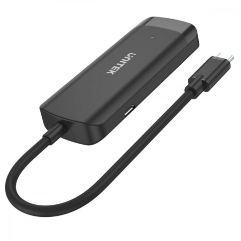 Hub USB-C Aktywny; 3x USB-A 5Gbps; RJ-45 1Gbps Hub USB-C Aktywny; 3x USB-A 5Gbps; RJ-45 1Gbps