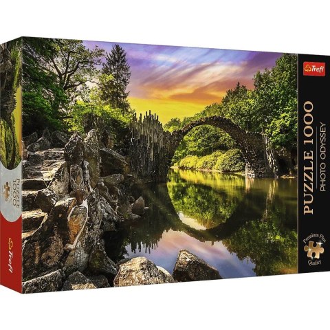 Puzzle 1000 elementów Premium Plus Most Rakotza w Kromlau Niemcy