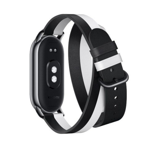 Opaska Smartband 8 Double Wrap Strap Black and White Opaska Smartband 8 Double Wrap Strap Black and White