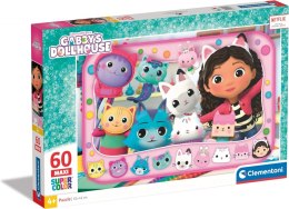 Puzzle 60 elementów Maxi Super Kolor Koci Domek Gabi