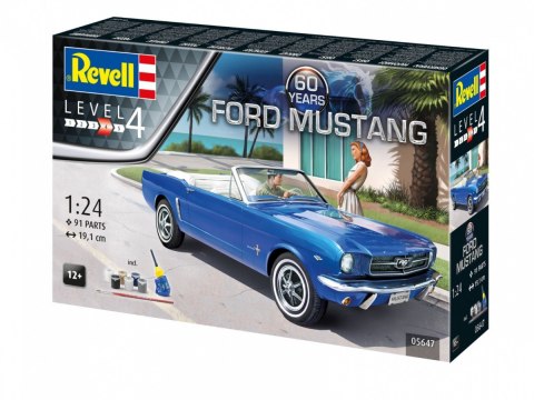 Zestaw upominkowy 60. rocznica Ford Mustang 1/24 Zestaw upominkowy 60. rocznica Ford Mustang 1/24