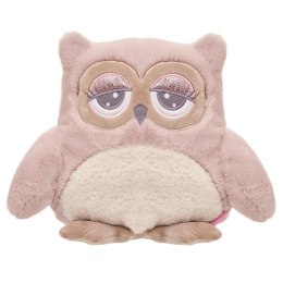 Maskotka Sowa Abby 23 cm różowo-kremowa
