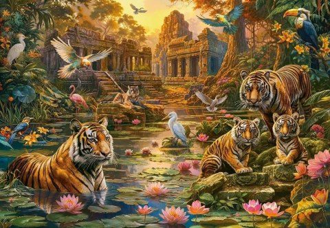 Puzzle 1000 elementów Tigers Paradise Puzzle 1000 elementów Tigers Paradise
