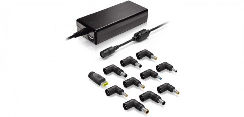 Zasilacz uniwersalny do laptopa 90W zestaw 11 wtyczek