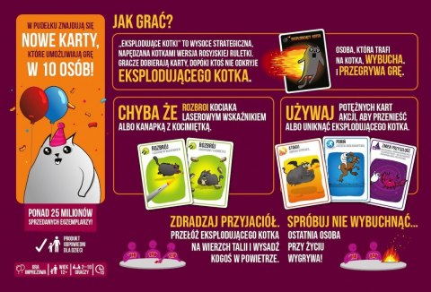 Gra Eksplodujące Kotki: Imprezka (cicha wersja)