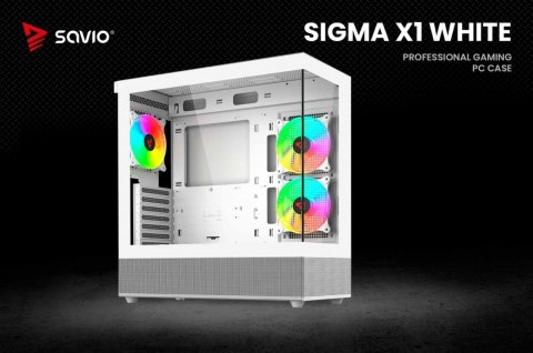 Obudowa komputerowa SIGMA X1 WHITE Obudowa komputerowa SIGMA X1 WHITE