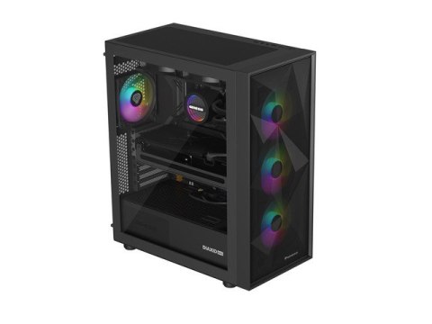 Obudowa Genesis Diaxid 605 ARGB MIDI TOWER USB-C Czarna Obudowa Genesis Diaxid 605 ARGB MIDI TOWER USB-C Czarna