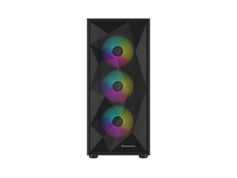 Obudowa Genesis Diaxid 605 ARGB MIDI TOWER USB-C Czarna Obudowa Genesis Diaxid 605 ARGB MIDI TOWER USB-C Czarna