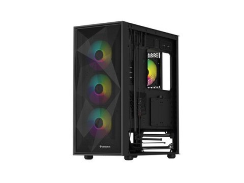 Obudowa Genesis Diaxid 605 ARGB MIDI TOWER USB-C Czarna Obudowa Genesis Diaxid 605 ARGB MIDI TOWER USB-C Czarna