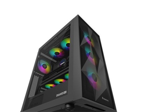 Obudowa Genesis Diaxid 605 ARGB MIDI TOWER USB-C Czarna Obudowa Genesis Diaxid 605 ARGB MIDI TOWER USB-C Czarna