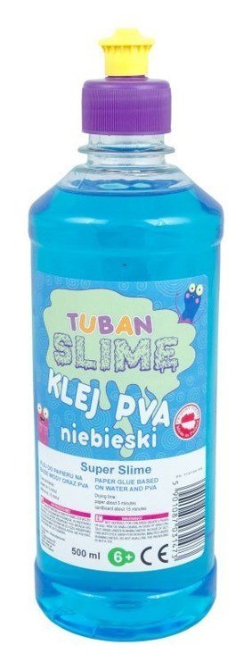 Klej do papieru PVA 500 ml niebieski Klej do papieru PVA 500 ml niebieski