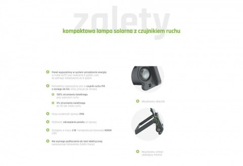 Naświetlacz solarny Noctis Solaris Mini IP65 Naświetlacz solarny Noctis Solaris Mini IP65