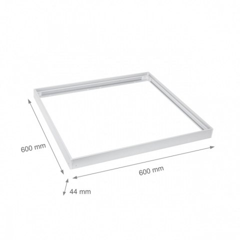 Ramka natynkowa do panel Algine 595x595 biała Ramka natynkowa do panel Algine 595x595 biała