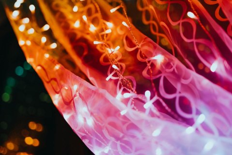 Inteligentna kurtyna Curtain 400 LED RGB+W 3x2m, przezroczysty przewód Inteligentna kurtyna Curtain 400 LED RGB+W 3x2m, przezroczysty przewód
