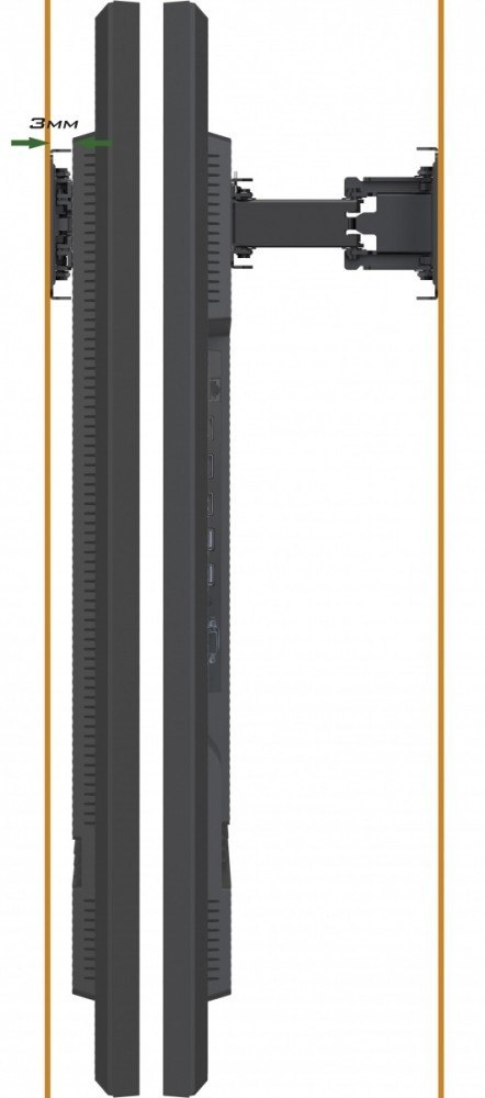 Uchwyt ścienny MD-WM0001 do 30kg dla modelu 5560 i 6560, zerowa szczelina Uchwyt ścienny MD-WM0001 do 30kg dla modelu 5560 i 6560, zerowa szczelina