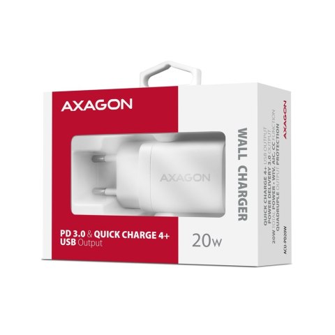 ACU-PD20W Ładowarka sieciowa PD 20W, 1x port USB-C, PD3.0/QC3.0/AFC/FCP/Apple Biała ACU-PD20W Ładowarka sieciowa PD 20W, 1x port USB-C, PD3.0/QC3.0/AFC/FCP/Apple Biała