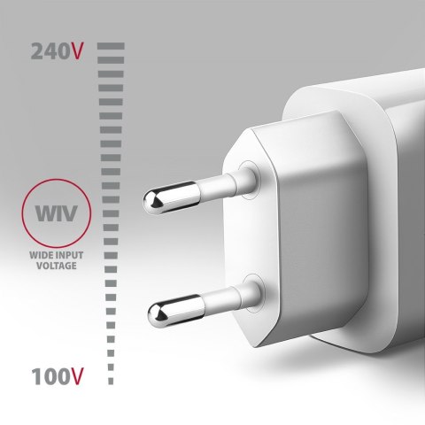 ACU-QC18W Ładowarka sieciowa QC 18W, 1x port USB-A, QC3.0/AFC/FCP/SMART Biała ACU-QC18W Ładowarka sieciowa QC 18W, 1x port USB-A, QC3.0/AFC/FCP/SMART Biała