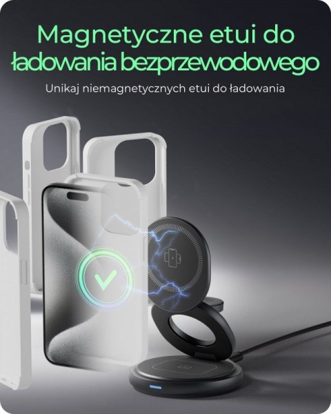 Ładowarka IB-SH101-CH bezprzewodowa do telefonu zegarka i słuchawek Ładowarka IB-SH101-CH bezprzewodowa do telefonu zegarka i słuchawek