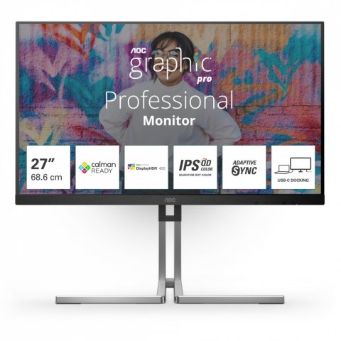 Monitor Q27U3CV 27 cali IPS QD HDMI DP USB-C RJ45 KVM