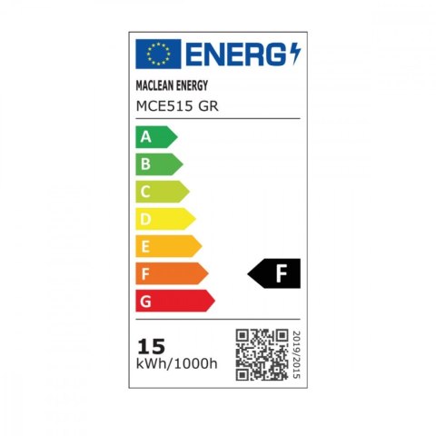 Lampa LED z czujnikiem ruchu MCE515 15W Szara Lampa LED z czujnikiem ruchu MCE515 15W Szara