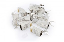 Wtyk RJ45 (8P8C) uniwersalny, kat. 6A, ekranowany, AWG 24-22, opakowanie 10 szt.
