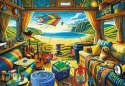 Puzzle 1000 elementów Premium Plus Quality Kamperem w podróży