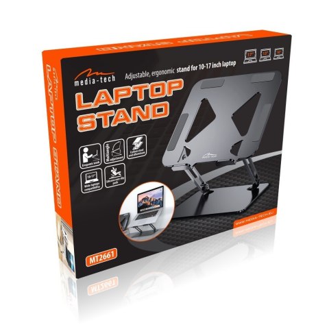 Regulowana, ergonomiczna podstawka pod laptopa 10-17 cali LAPTOP STAND MT2661 Regulowana, ergonomiczna podstawka pod laptopa 10-17 cali LAPTOP STAND MT2661