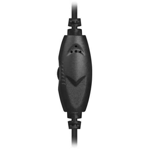 Słuchawki z mikrofonem AURA 120 Czarne 3m